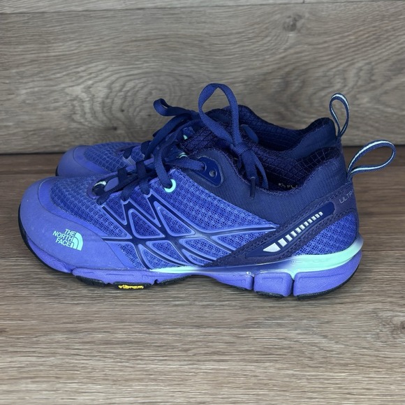 North Face 632207 Ultra Kilowatt Trail Running Athletic PURPLE Shoes Womens,  6 - Picture 2 of 7